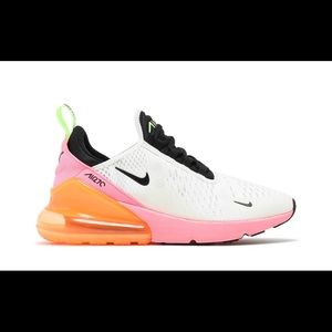 WMNS AIR MAX 270 'SUMMIT WHITE SUNSET PULSE' size 7